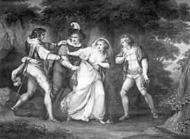 Illustrations pour Les deux gentilshommes de Vérone - William Shakespeare