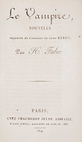 Illustrations pour Le Vampire - Les origines du mythe : Seconde édition - Lord Byron & John William Polidori & Luc Deborde (Traducteur)