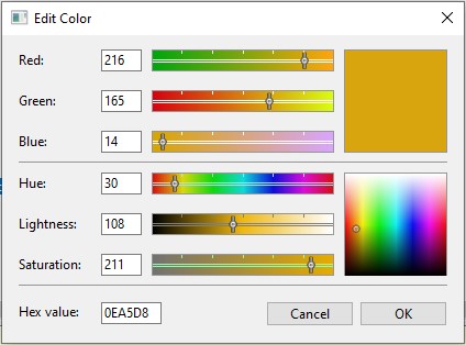 A new Color Requester