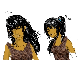 Illustrations pour Okaï et Choda - Évelyne André-Guidici & Mélissa Bezire (Illustratrice)