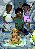 Illustrations pour Okaï et Choda - Évelyne André-Guidici & Mélissa Bezire (Illustratrice)