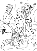 Illustrations pour Okaï et Choda - Évelyne André-Guidici & Mélissa Bezire (Illustratrice)