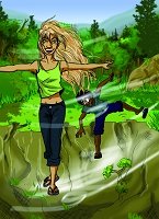 Illustrations pour Okaï et Choda - Évelyne André-Guidici & Mélissa Bezire (Illustratrice)