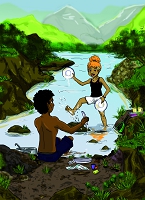 Illustrations pour Okaï et Choda - Évelyne André-Guidici & Mélissa Bezire (Illustratrice)