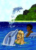 Illustrations pour Okaï et Choda - Évelyne André-Guidici & Mélissa Bezire (Illustratrice)