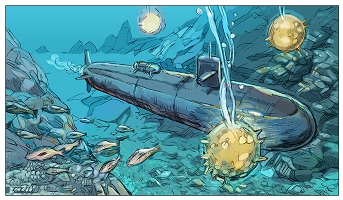 Illustrations pour La morsure du requin - Mickael Panol & Amaury Esteban