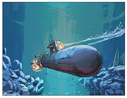 Illustrations pour La morsure du requin - Mickael Panol & Amaury Esteban